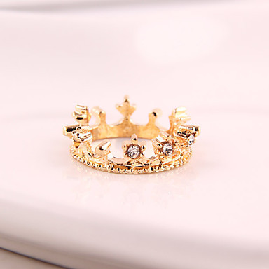 Gold & Diamond Crown Ring