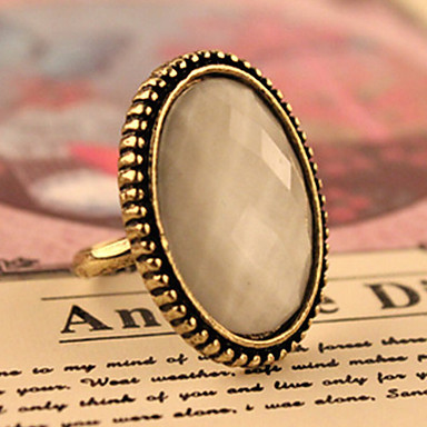 Bronze Rhinestone Vintage Style Statement Ring