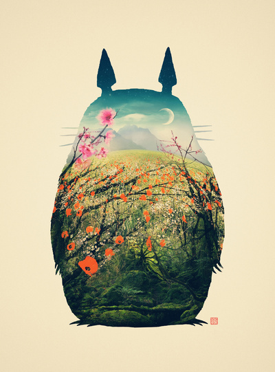 Tonari no Totoro Art Print
