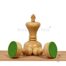 3.1" Library Series Staunton Chess Pieces Only Set - Weighted Boxwood &amp; Acacia