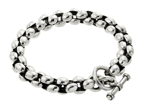 Sterling Silver Round Link ...