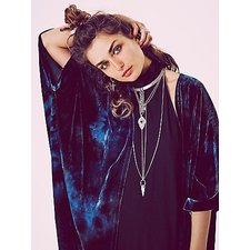 Hand-Dyed Silk Velvet Kimono