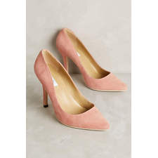 Vanessa Tao Pointed Suede Pumps 