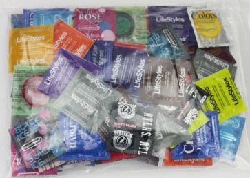 100 Condom Sampler Kit
