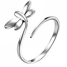 .925 Sterling Silver Dragonfly Ring
