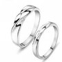 .925 Sterling Silver Polished Wedding Set