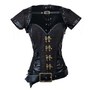 Plus Size Steampunk Faux Le...