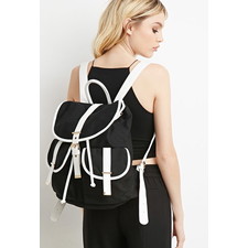 Buckled Canvas Backpack