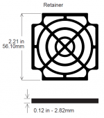 60mm Fan Guard, Plastic SC6...