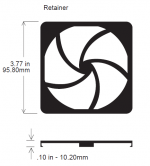 92mm Fan Guard, Plastic SC9...