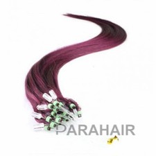 16" 99J 100S Micro Loop Remy Human Hair Extensions