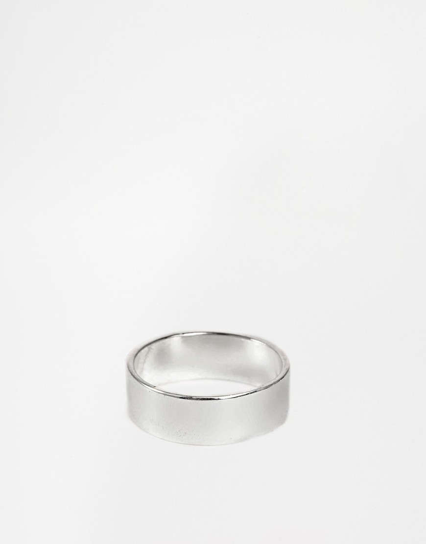 ASOS Ring With Silver Finish
