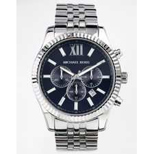 Michael Kors MK8280 Watch Lexington Chronograph Silver