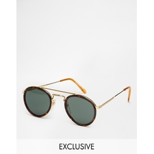 Reclaimed Vintage Round Sunglasses