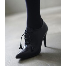 Lace-up Pointed Toe Stiletto Heels Ankle Bootie