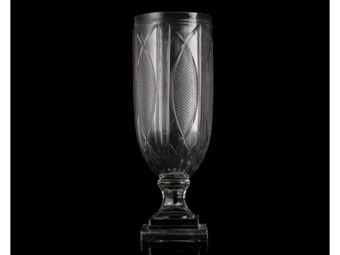 Clear Etched Glass Hurricane