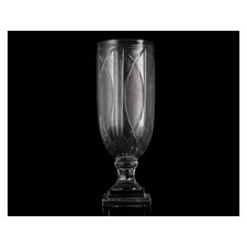 Clear Etched Glass Hurricane