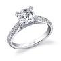 Custion Cut Diamond Engagement Ring