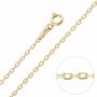 9ct Yellow Gold Plated 1.5mm Diamond Cut Cable Trace Chain Necklace