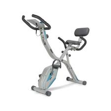 Premium Folding Exercise Bike 2-in-1 Upright &amp; Recumbent Options with 8 Resistance Levels, Folds away – ideal Home Gym Workout Stationary Cycle Bike with 2 Years Warranty 