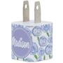 Monogram Lavender Floral Phone Charger - Classy Chargers