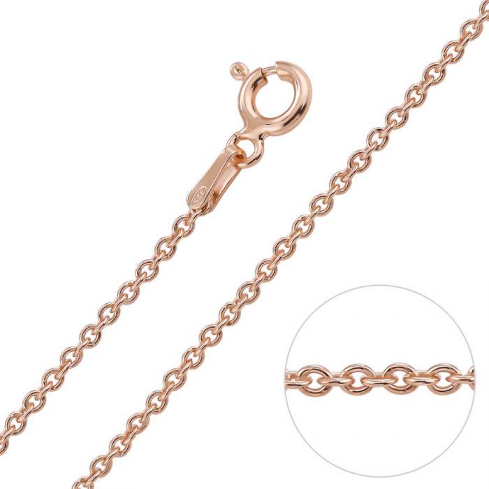 9ct Rose Gold plated 1.5mm ...