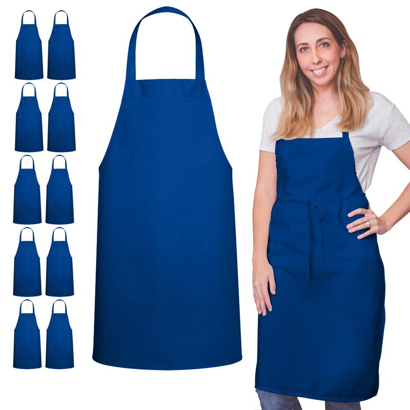 Buy Blue Denim Apron In Bulk
