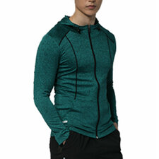 WholesaleÂ Blue and Green Men's Custom Tracksuit