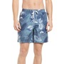 NORDSTROM Swim Trunks, Main, color, GREY GRISALLIE TROPICAL FLORAL