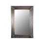 Silver Antique Woven Patterned Wall Mirror