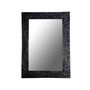 Black Antique Hammered Wall Mirror