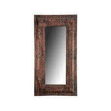 Brown Patina Sunflower Wall Mirror