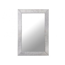 Classic Plain Grey Hairon Leather Wall Mirror