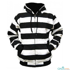 Zebra Pattern Hooded Jacket