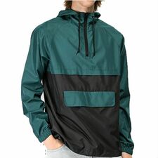 WholesaleÂ Black and Green Windbreaker