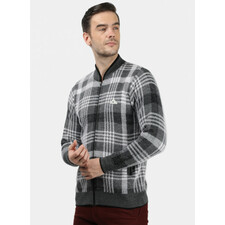 Men Grey Solid Pullover