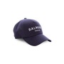 BALMAIN Embroidered Logo Cotton Baseball Cap, Main, color, MARINE BLANC