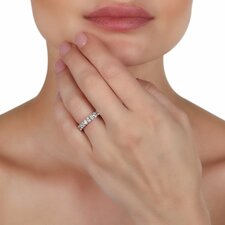 Oval Diamond Eternity Band | Best jewelry stores in UAE | Online Jewelry Store UAE