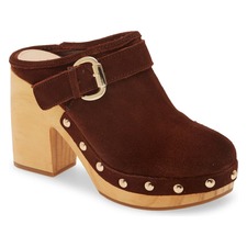 STEVE MADDEN Hilde Platform Mule, Main, color, BROWN SUED