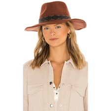 Nikki Beach Rogue Hat in Cognac | REVOLVE