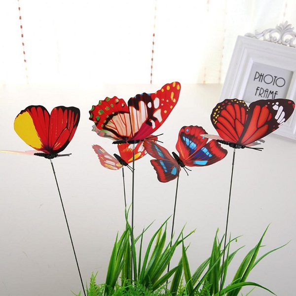 Butterfly Sticks Pot Decor (set of 10)