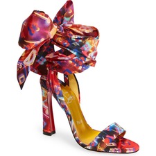 CHRISTIAN LOUBOUTIN Disco Print Ankle Tie Sandal, Main, color, MULTI
