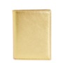 COMME DES GARÇONS WALLETS Comme des Garçons Metallic Leather Bifold Wallet, Main, color, GOLD