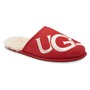 UGG® Logo Scuff Slipper, Main, color, SAMBA RED / CREAM