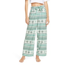 BP. Flannel Pajama Pants, Main, color, GREEN MENTHOL GEO FAIRISLE