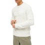 FRENCH CONNECTION Camo Texture Sweater, Main, color, 10-WINTER WHITE