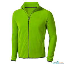 Pistachio Green Fleece Jacket Manufacturer