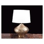 Gold Finish Hammered Iron Table Lamp