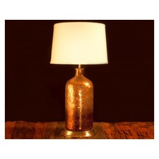 Two Tone Mercury Brown Glass Table Lamp