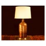 Two Tone Mercury Brown Glass Table Lamp